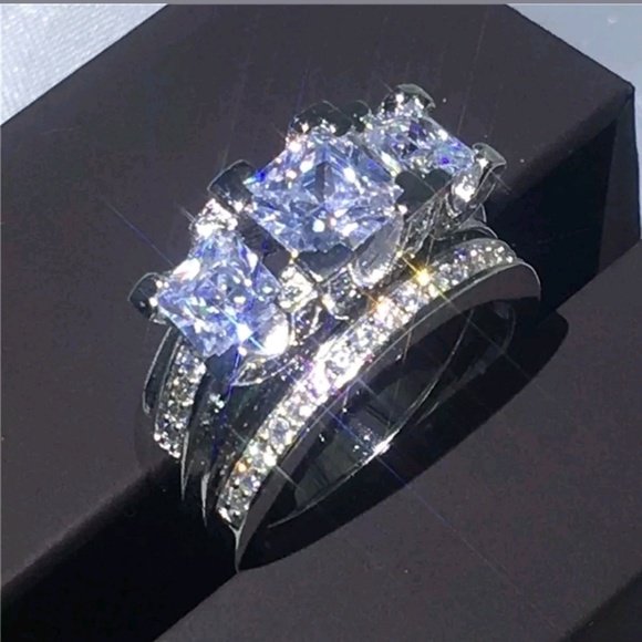 5⭐rated white gold filled Cz - Picture 3 of 11